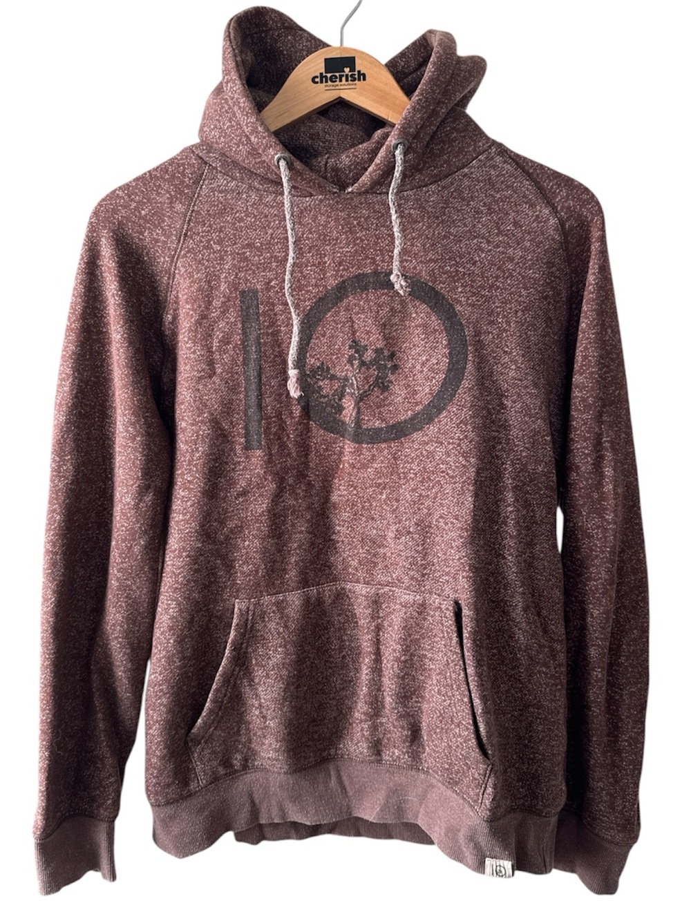 TENTREE Mauve-Brown Hooded Pullover | Super Soft | Women’s Large Relaxed Fit